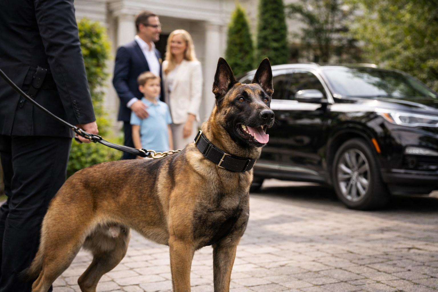 A personal protection Malinois in California.